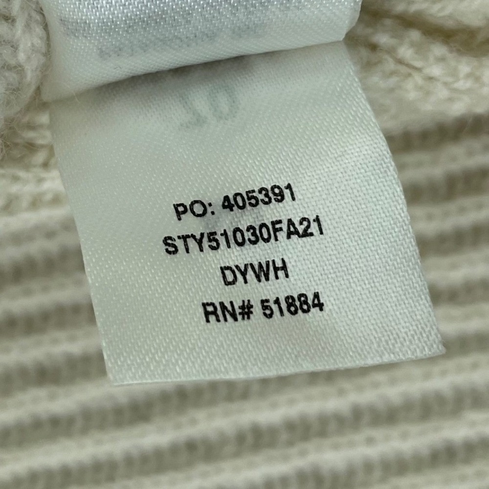 Patagonia Cardigan Sweater Womens Extra Large Recycled Wool Blend Ribbed Ivory - Picture 4 of 13